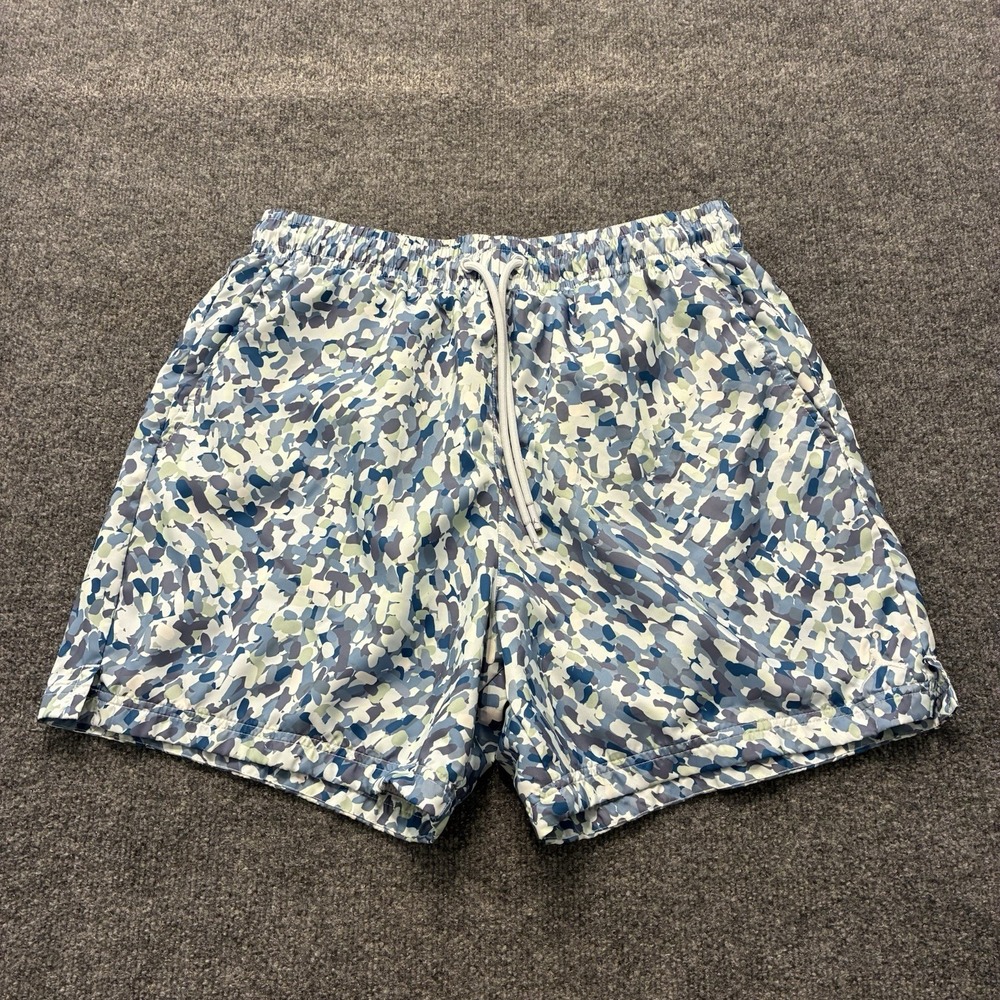 Nike Air Jordan Essentials Poolside Blue Camo Shorts Mens Large Mesh Lined